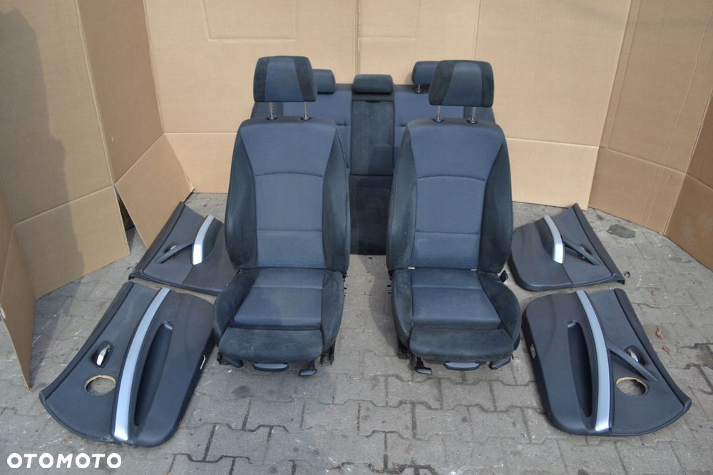 BMW E90 FOTELE KANAPA OPARCIE BOCZKI ALCANTARA SPORTSIZE MPAKIET KOMPLET - 1