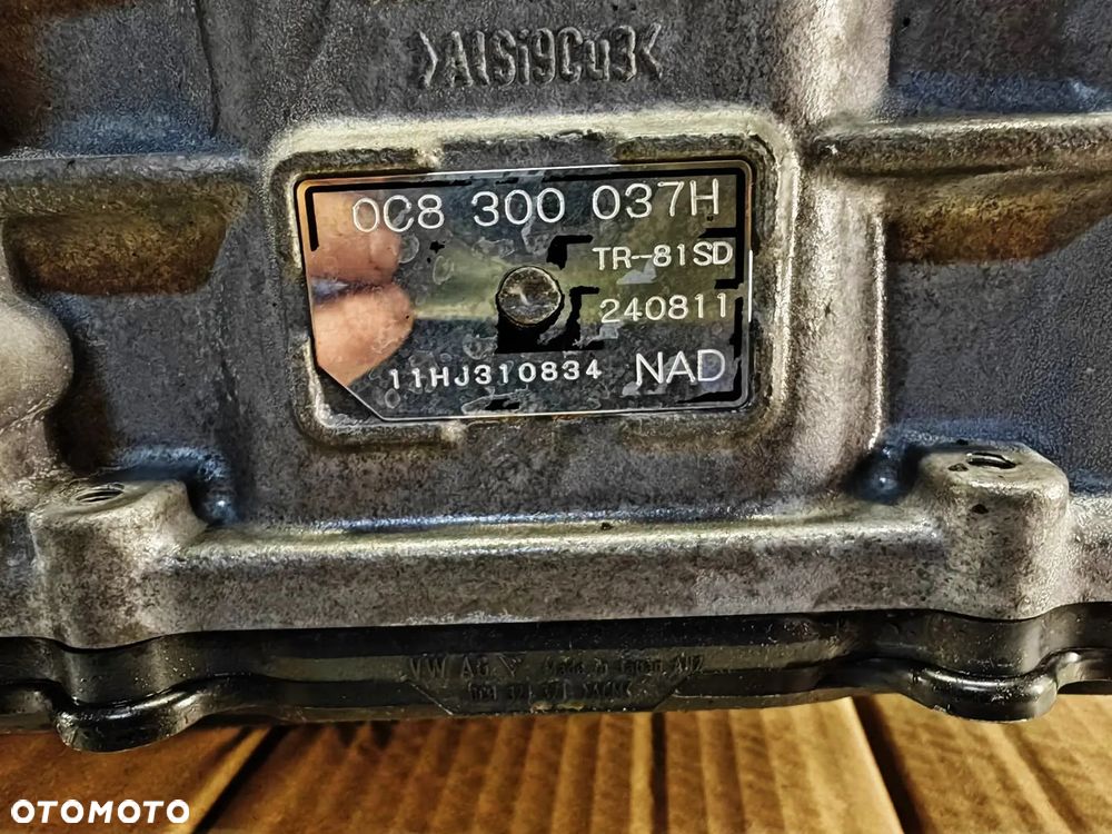 PORSCHE CAYENNE II 10-17R SKRZYNIA BIEGOW NAD 3.0 TDI KOMPLETNA ZE SPRZEGLEM AISIN 0C8300037H 0C8300037 TR-81SD AUTOMAT 8 BIEGOW - 5