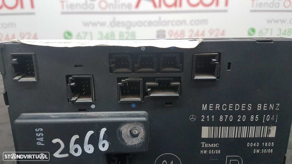 CENTRALINA/BOMBA FECHO CENTRAL MERCEDES CLASE E (W211) BERLINA E 220 CDI (211.00... - 7