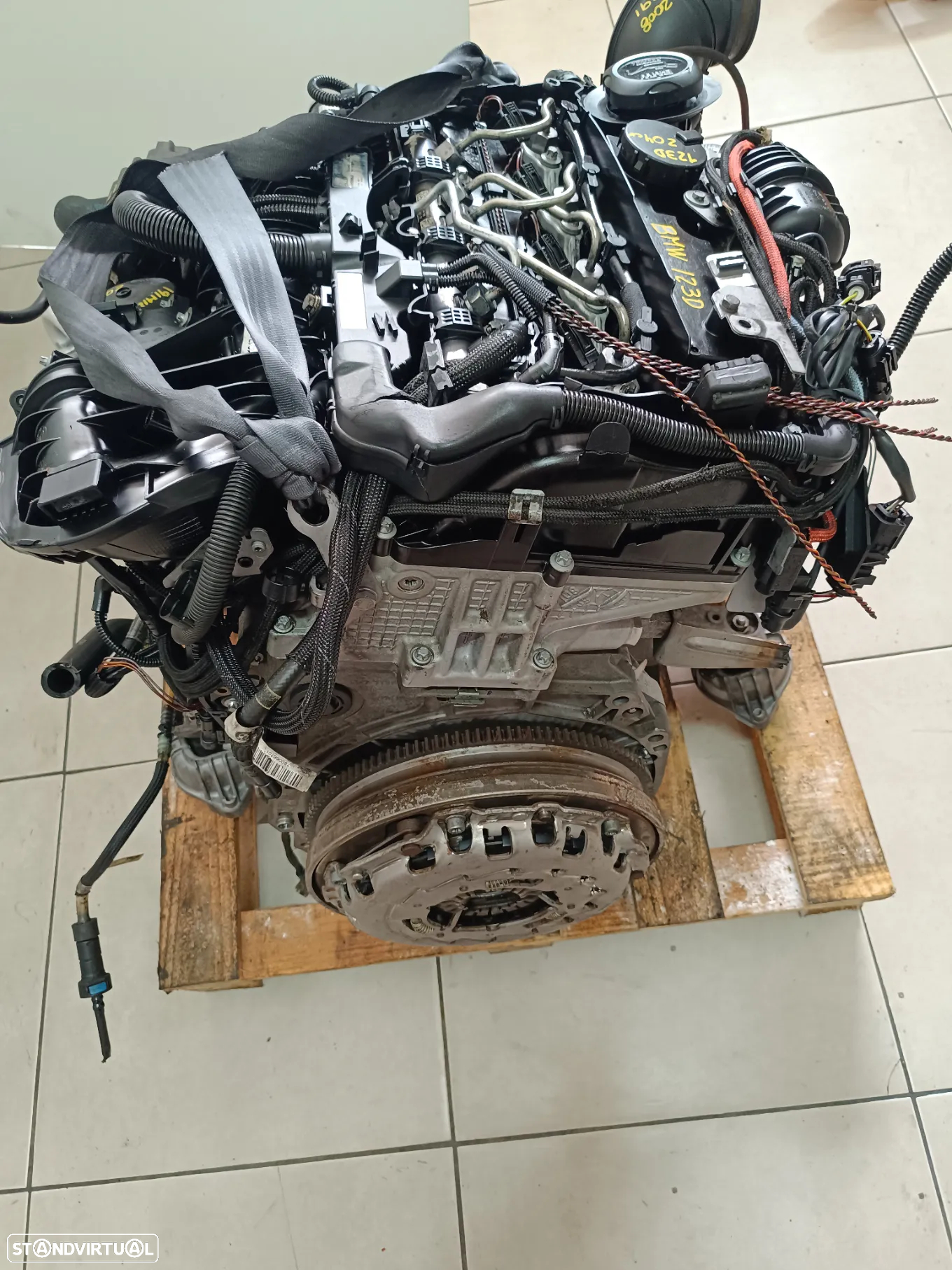Motor BMW 123D bi-turbo 204cv  N47 caixa 6 velocidades GS6-53DZ JGG - 8