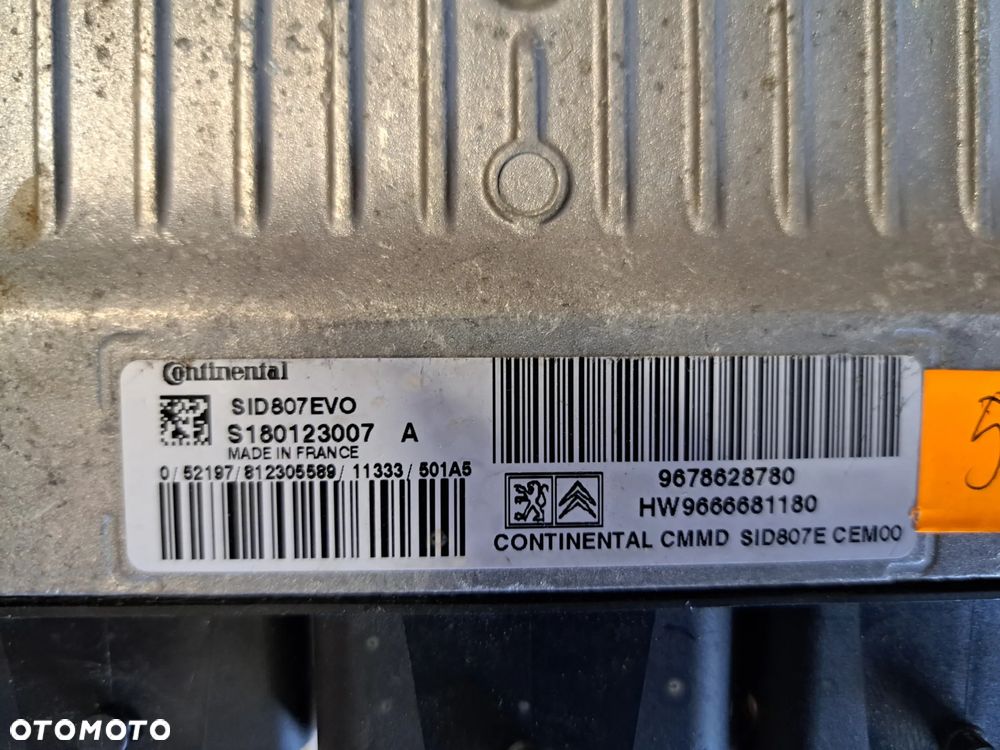 STEROWNIK KOMPUTER PEUGEOT CITROEN 9678628780 S180123007 - 2