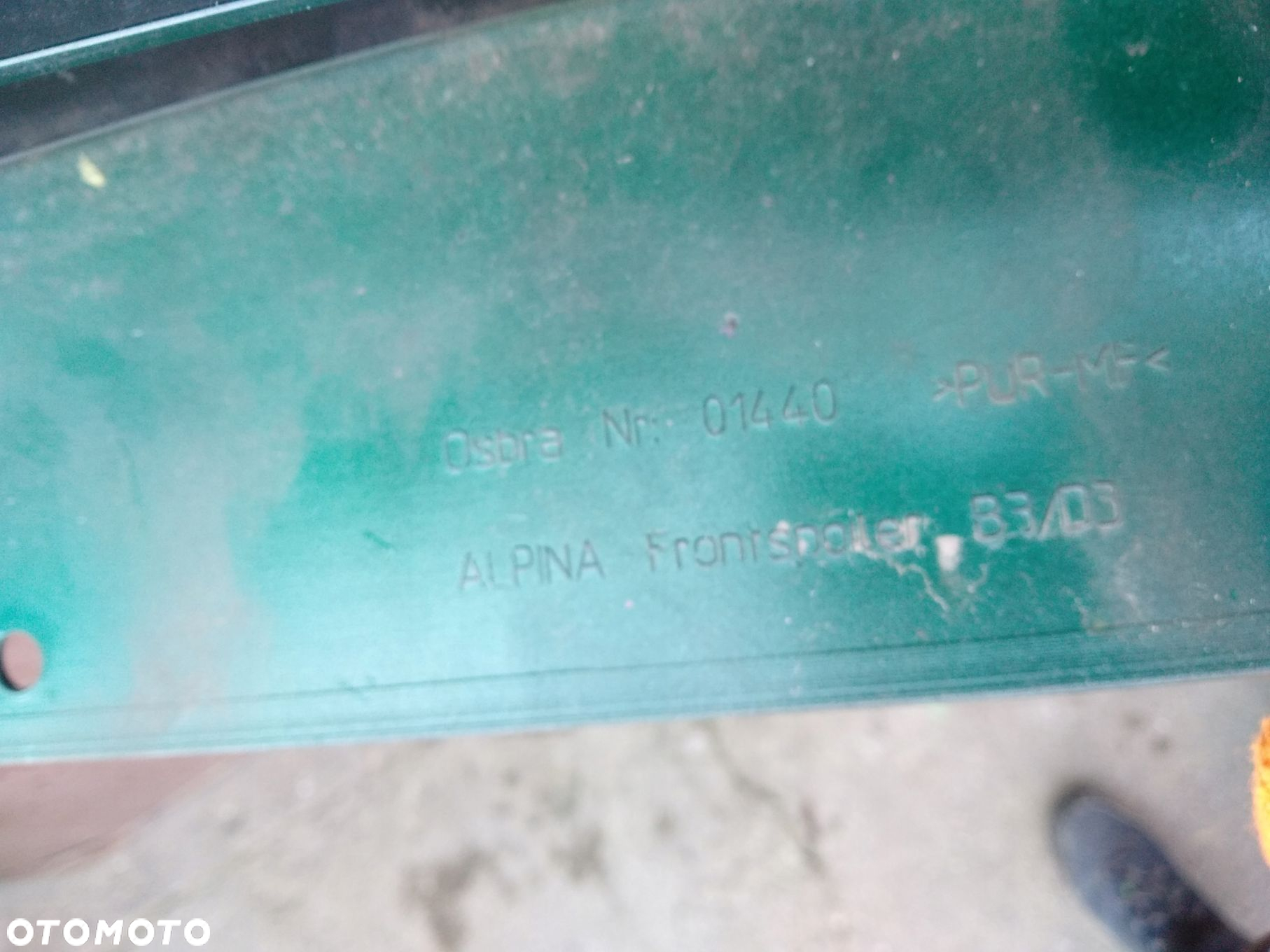 Dokładka spoiler zderzaka BMW G20 B3 D3 ALPINA - 8