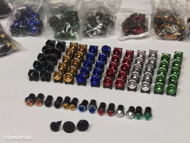 Parafusos para viseira pernos rebites cravos etc - 1