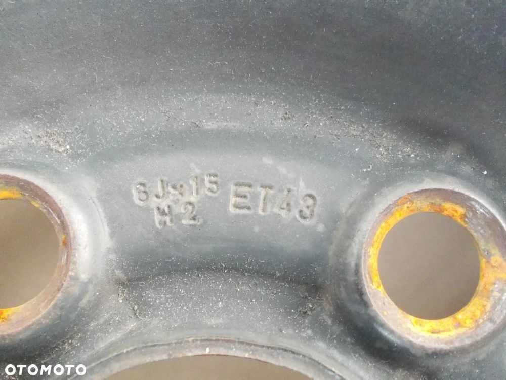 Felgi stalowa komplet VW Polo Seat ibiza Fabia 6J x R15 ET43 6Q0601027G - 6