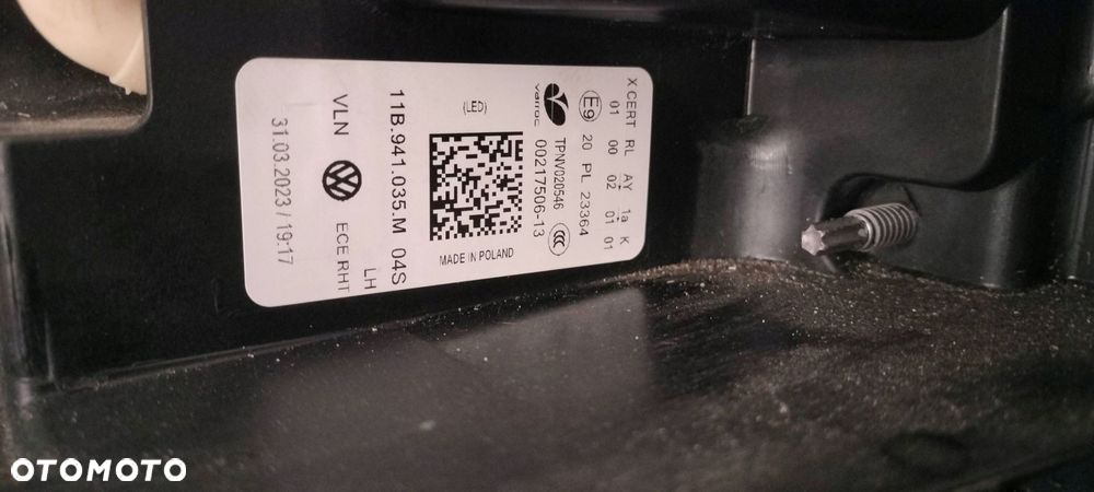 vw id4 lampa 20r< lewa przód ładna full led iq-light 11b941035m bdb - 7