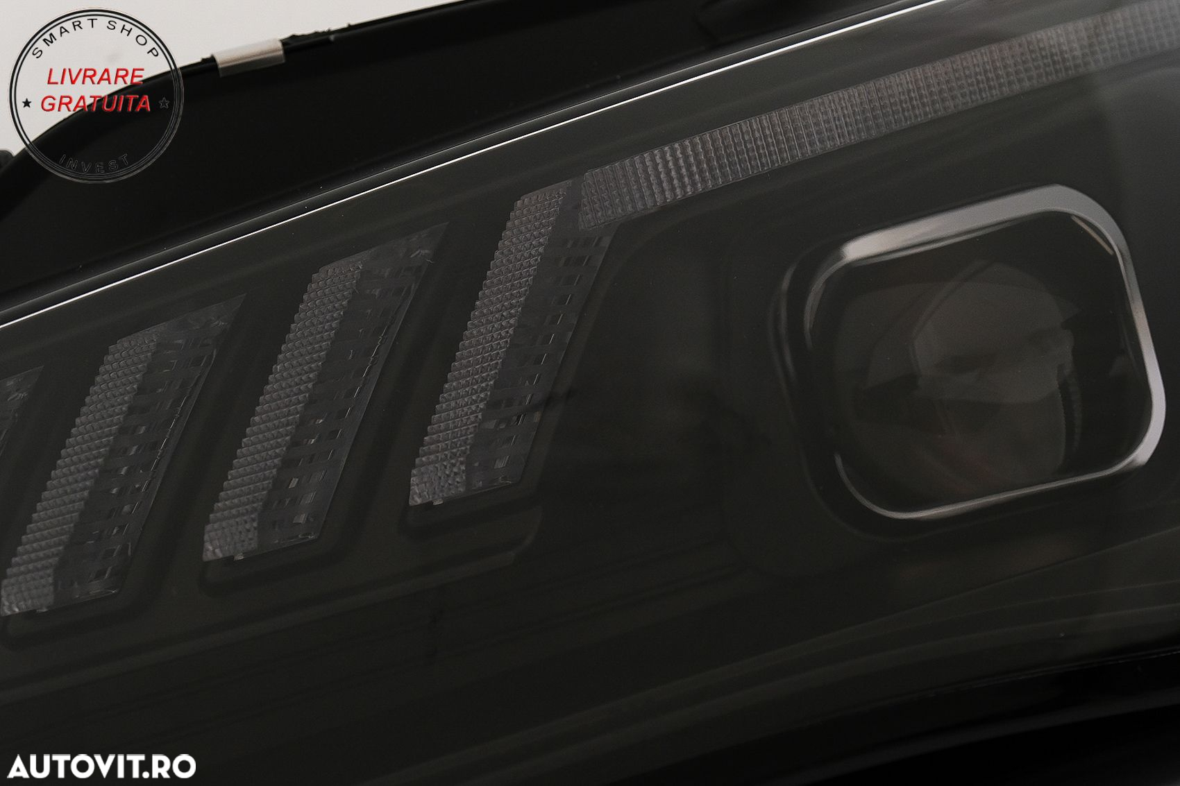 Faruri LED DRL Audi A4 B8.5 Facelift (2012-2015) Negru Semnal Dinamic- livrare gratuita - 17