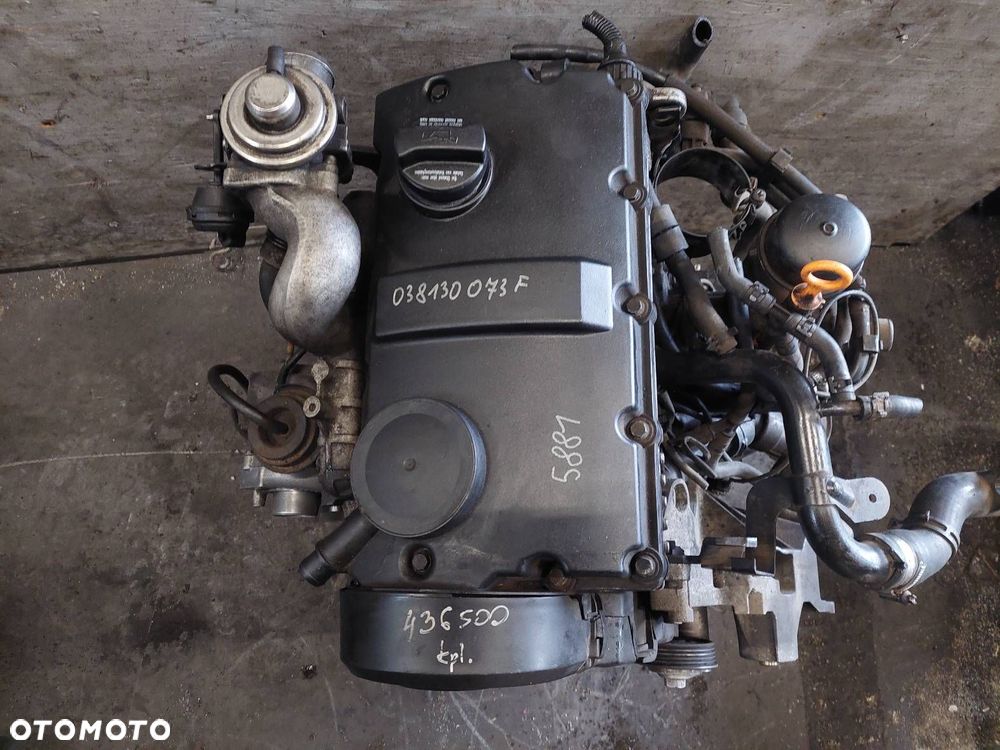 SILNIK DIESEL + POMPOWTRYSKI + TURBO PASSAT B5 1.9 TDI ATJ 038130073F - 7