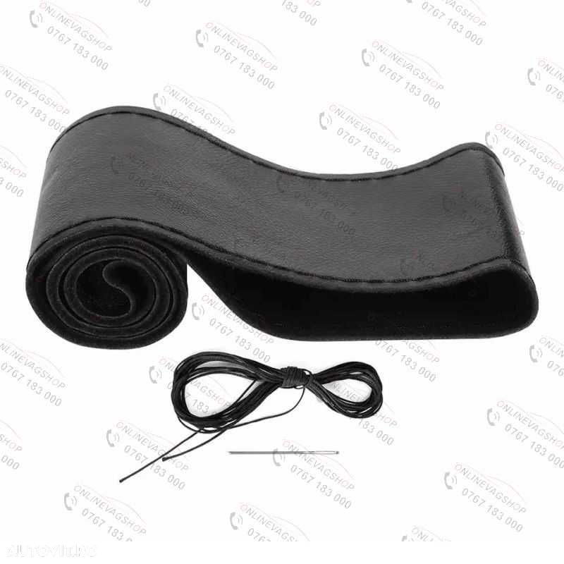 Husa piele pentru imbracat volan auto - 7