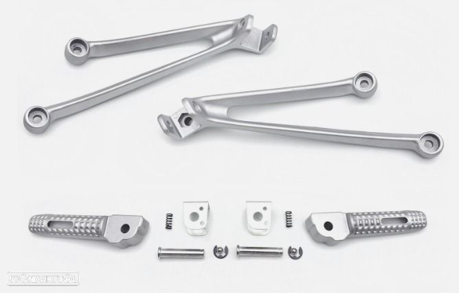 suporte pousa pes traseiro completo bmw s1000rr 2010 - 2018 - 1