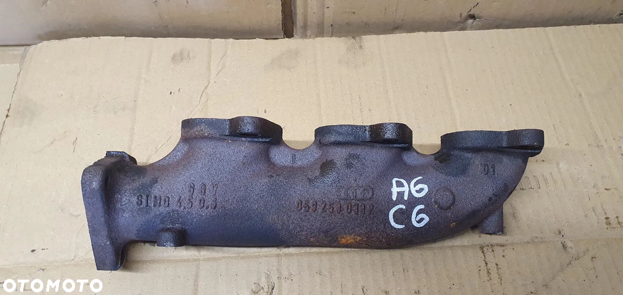 Kolektor wydechowy lewy Audi A6 C6 2.7 TDI 059253033P - 1