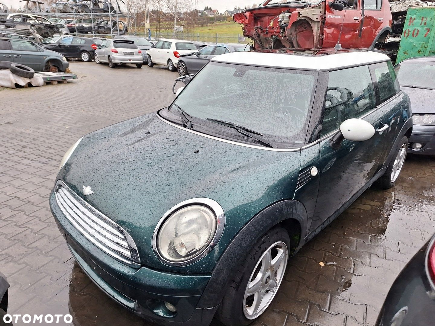 MINI ONE COOPER R56 2006-2013 SZYBA TYŁ KLAPA BAGAŻNIKA A67 ZIELONA A67/6 - 5