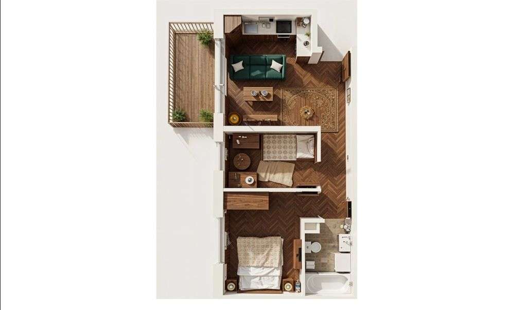 Idealne na wynajem, 3 pokoje, mały metraż, balkon