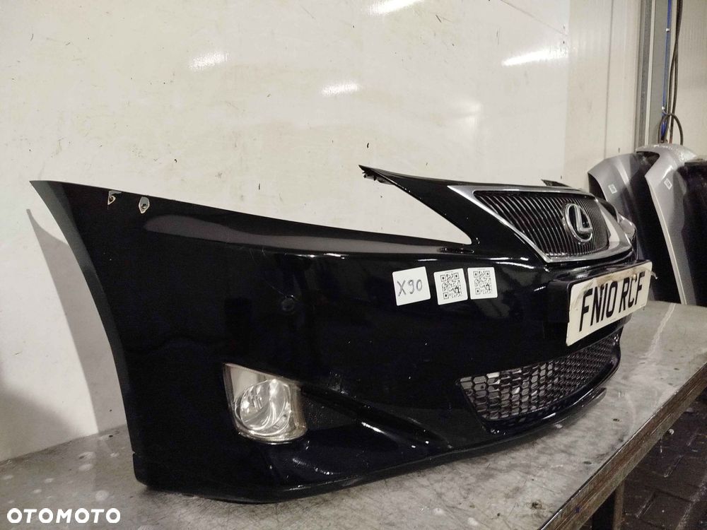 + ZDERZAK PRZÓD PRZEDNI DO LEXUS IS 2 Gen. IS220 IS250 CZARNY PDC CZUJNIKI HALOGENY - 2