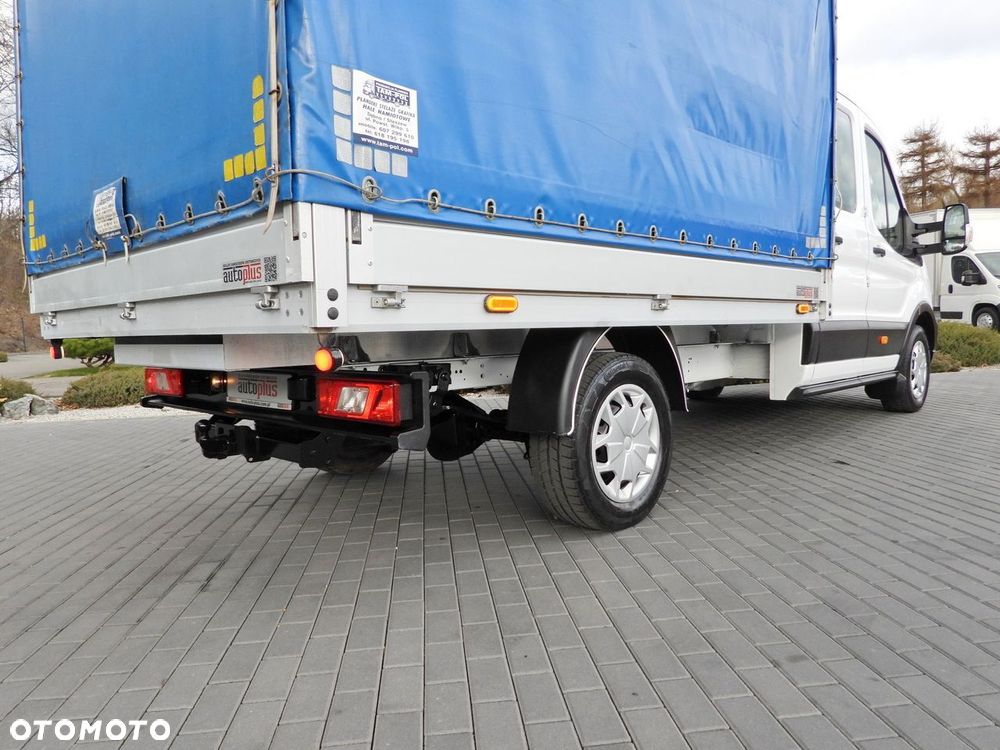 Ford TRANSIT SKRZYNIA PLANDEKA PODWÓJNA KABINA DOKA 7 MIEJSC TEMPOMAT LEDY KLIMATYZACJA  130KM - 19