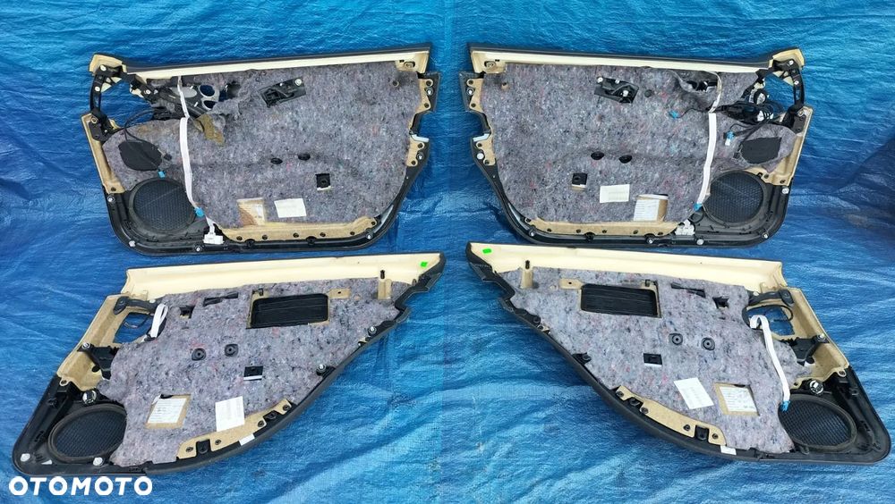 BOCZEK BOCZKI TAPICERKA DRZWI LEWY PRAWY PRZÓD PRZEDNI TYŁ TYLNY 6C37 KOMPLET MERCEDES W211 E55 AMG - 16