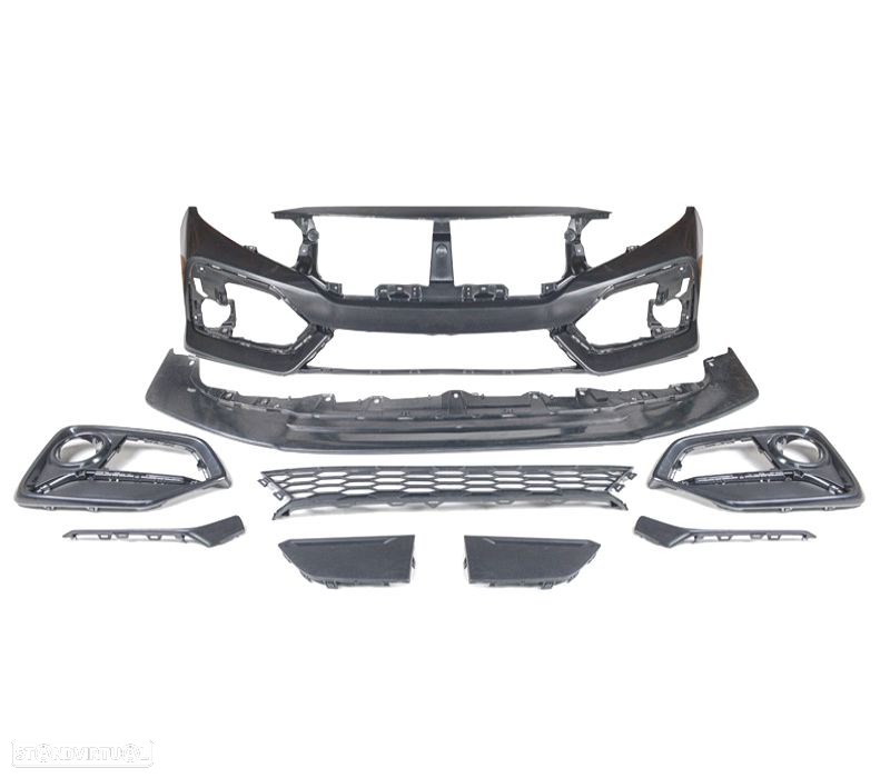 PARA-CHOQUES FRONTAL HONDA CIVIC 16- LOOK NEW SI - 5