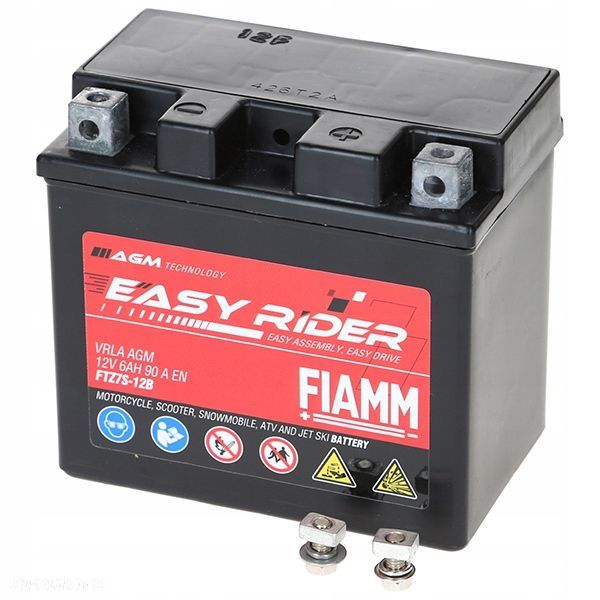 Akumulator Fiamm Easy Rider FTZ7S-BS 6Ah 90A 11370105 YTZ7S-12B-F - 6