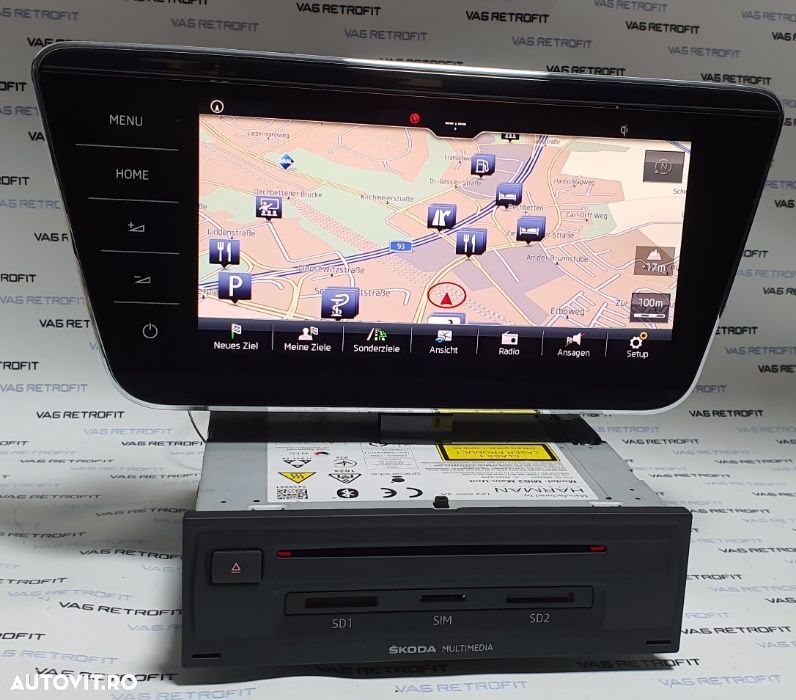 Navigatie SKODA Superb COLUMBUS MIB 2.5 Display 9 Skoda SUPERB 3 - 2