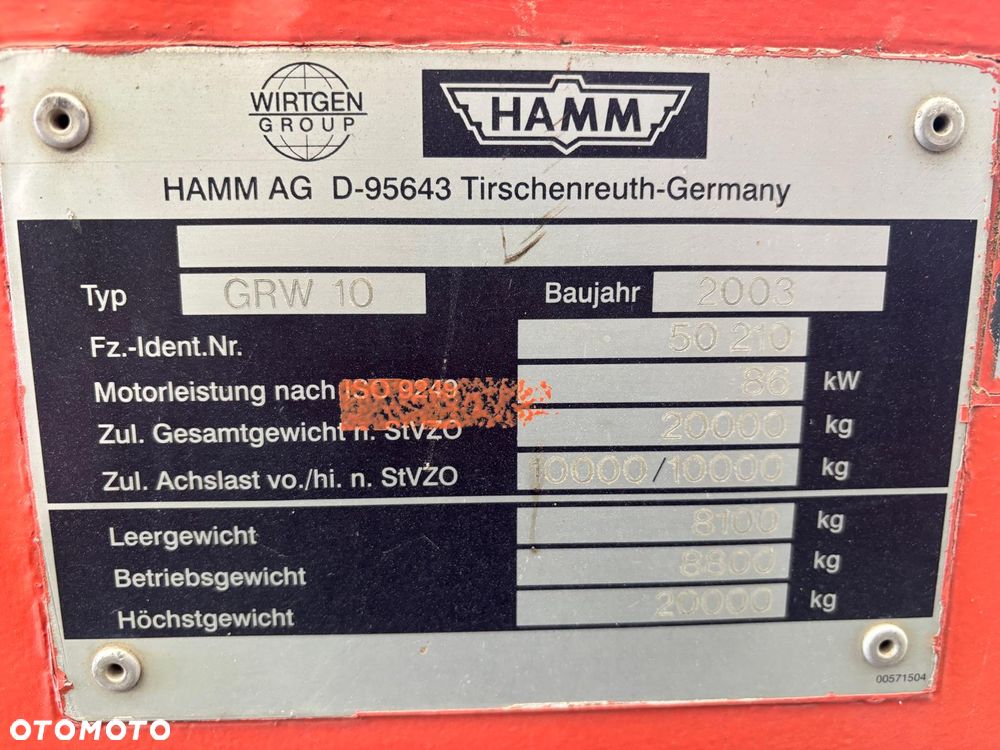 Hamm GRW 10 Walec Guma - Guma - 6