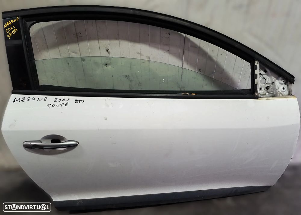 PORTA RENAULT MEGANE III 3 COUPE 3P - FRENTE ESQUERDA / DIREITA (BRANCA) - 2
