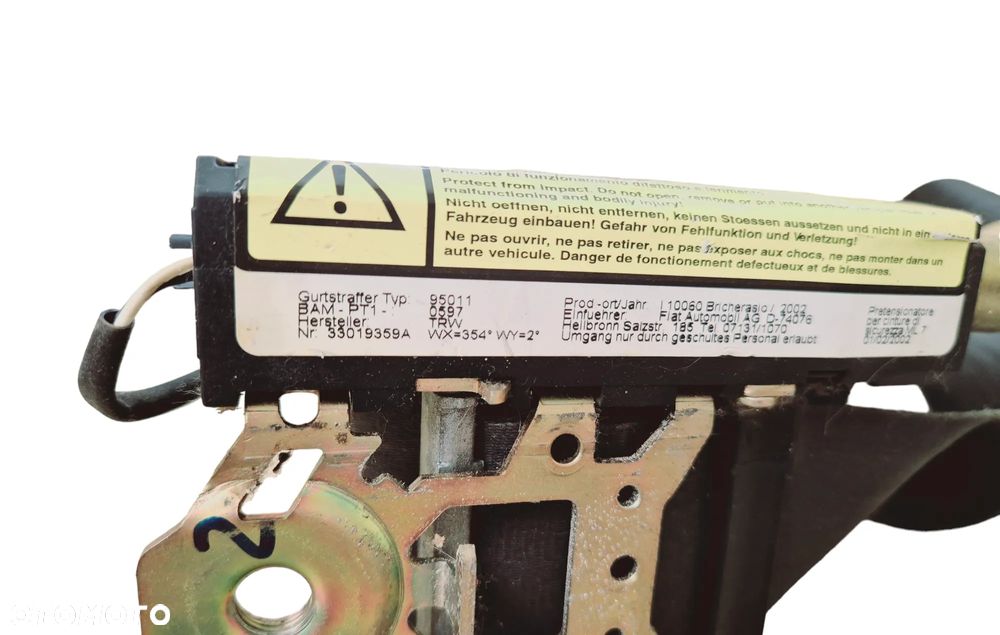 PAS / PASY BEZPIECZEŃSTWA PRZÓD PRAWY LUB LEWY FIAT STILO 3D HB ( 3-Y DRZWIOWY HATCHBACK) - 17