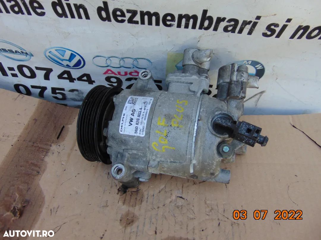 Compresor clima VW Passat B6 Golf plus 1.9 2.0 audi a3 skoda octavia superb golf 6 tiguan passat cc - 1