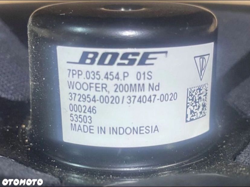 7PP035454 głośnik bose woofer 200mm Porsche - 3