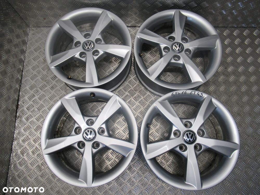 Felgi Vw Golf V VI VII Passat Tiguan Touran Caddy 6,5Jx16 et43 5x112 - 1