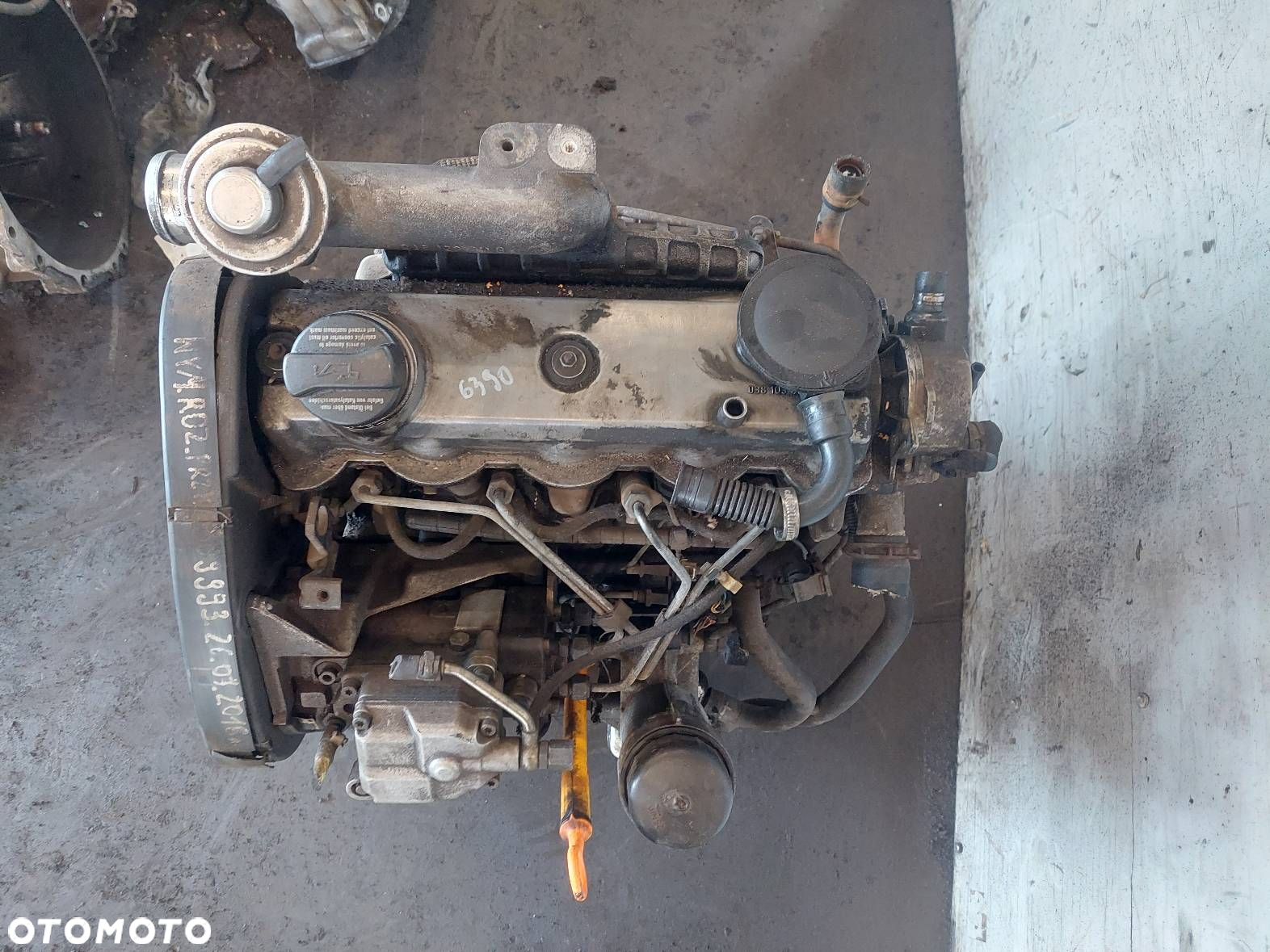 SILNIK DIESEL + POMPA WTRYSKI TURBO AUDI A3 8L 1.9 TDI AGR 038145701A - 7
