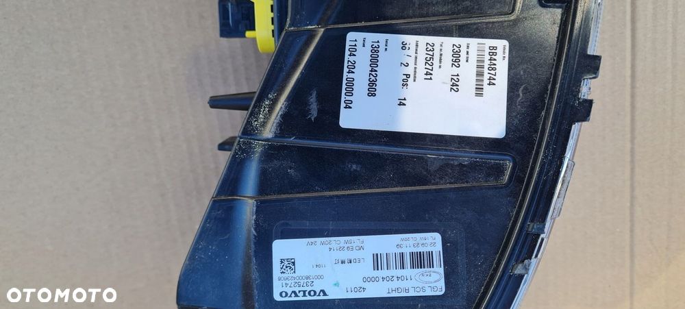 VOLVO FH5 21 HALOGEN PRZÓD PRAWY DRL 23752741 - 5