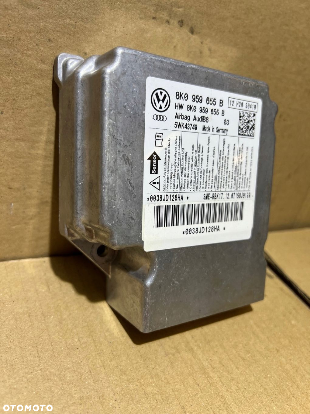 AUDI A5 8T A4 B8 MODUŁ SENSOR AIRBAG 8K9035382B - 2