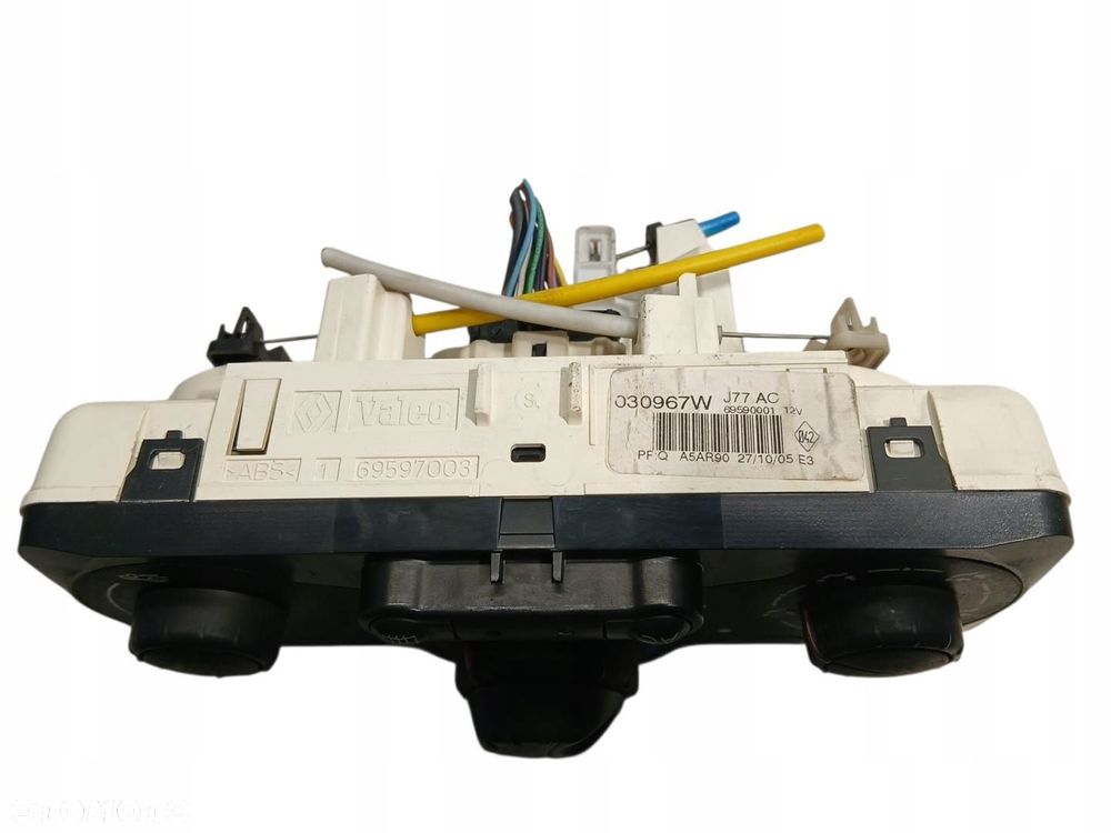 panel sterowania klimatyzacją renault clio iii 69597003 69590001 - 3