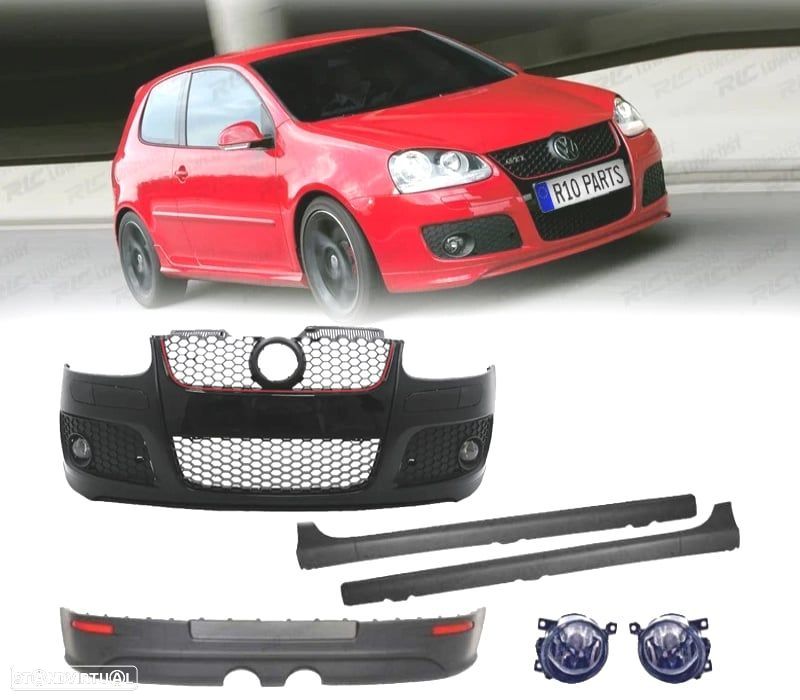 KIT CARROÇARIA VOLKSWAGEN VW GOLF V 5 LOOK R32 + GTI - 1