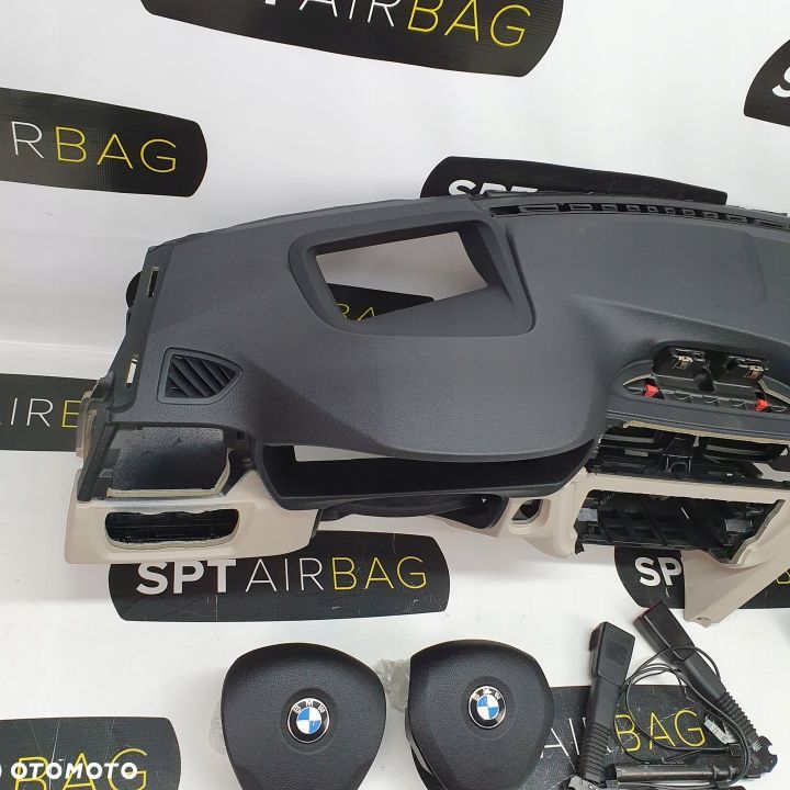 BMW 3 F30 F31 F34 DESKA ROZDZIELCZA KONSOLA KOKPIT PULPIT PODUSZKI AIRBAG AIR BAG NAPINACZE KIT SET - 2