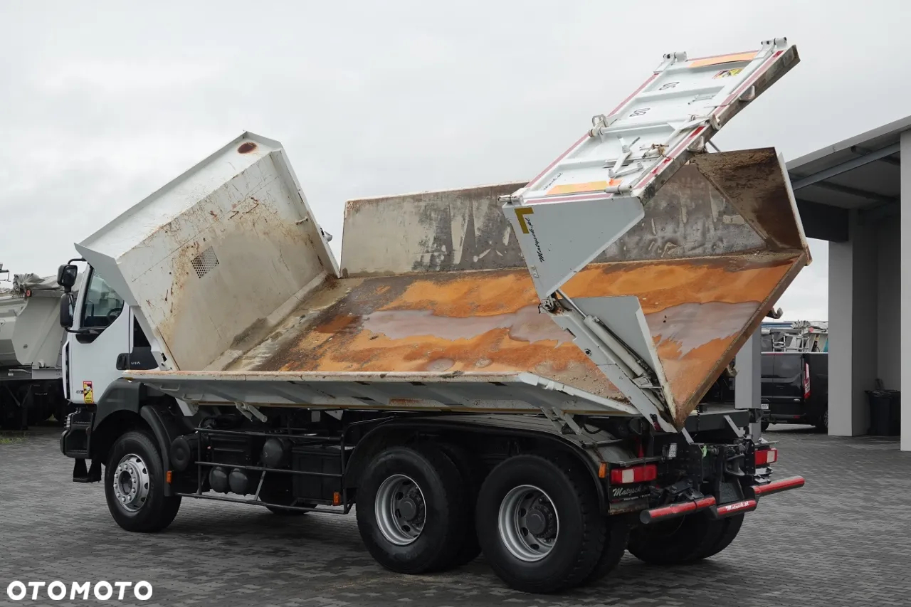 Renault KERAX 410 / 6x4 / WYWROTKA 3- STRONNA  / 2X  HYDROBURTA / HYDROKLAPA / BORDMATIC / MANUAL / SPROWADZONA - 6