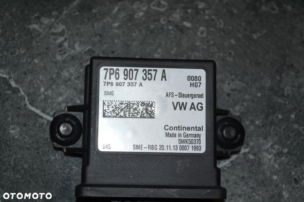 VW AUDI SEAT SKODA MODUŁ STEROWNIK ŚWIATEŁ 7P6907357A - 2