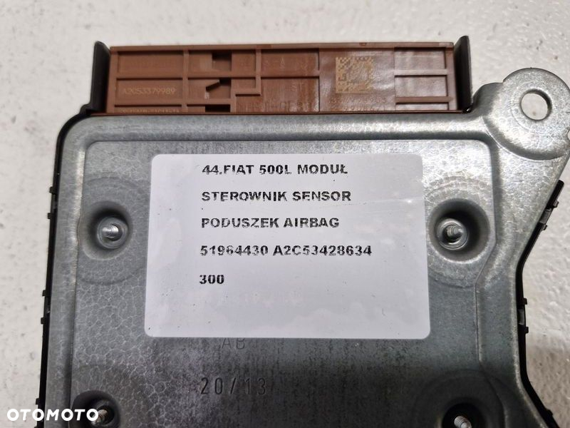 FIAT 500L STEROWNIK PODUSZEK POWIETRZNYCH SENSOR AIRBAG 51964430 A2C53428634 - 6