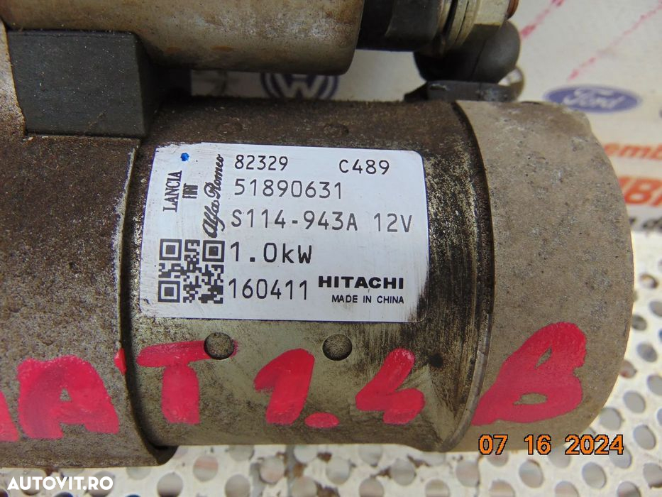 Electromotor Fiat Tipo 1.4 benzina 2016-prezent Panda fiat 500 Doblo B - 5