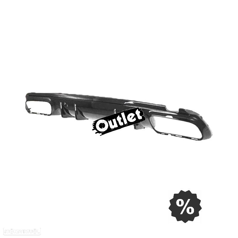 C020150C2 DIFUSOR MERCEDES CLASE C W205 4P 18-21 LOOK AMG PRETO BRILHANTE - 8