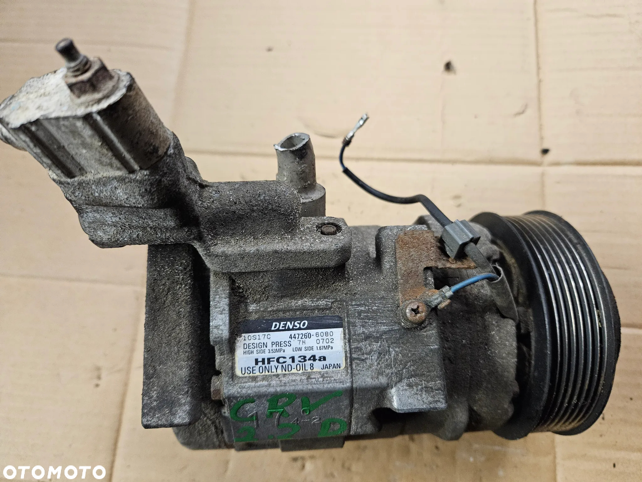 Honda CRV CR-V 3 III Civic Accord VIII 2.2 i-DTEC kompresor sprężarka klimatyzacji 447260 6080 447220-5900 4902 - 2