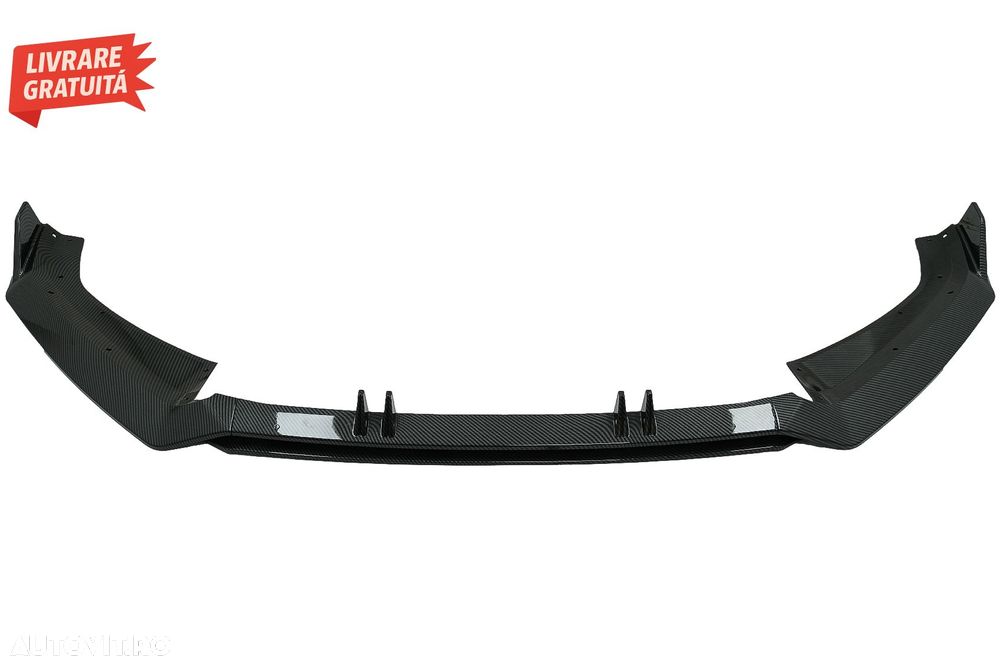Prelungire Bara Fata Lip Audi A4 B9 8W S-Line (2016-2018) Carbon Look- livrare gratuita - 2