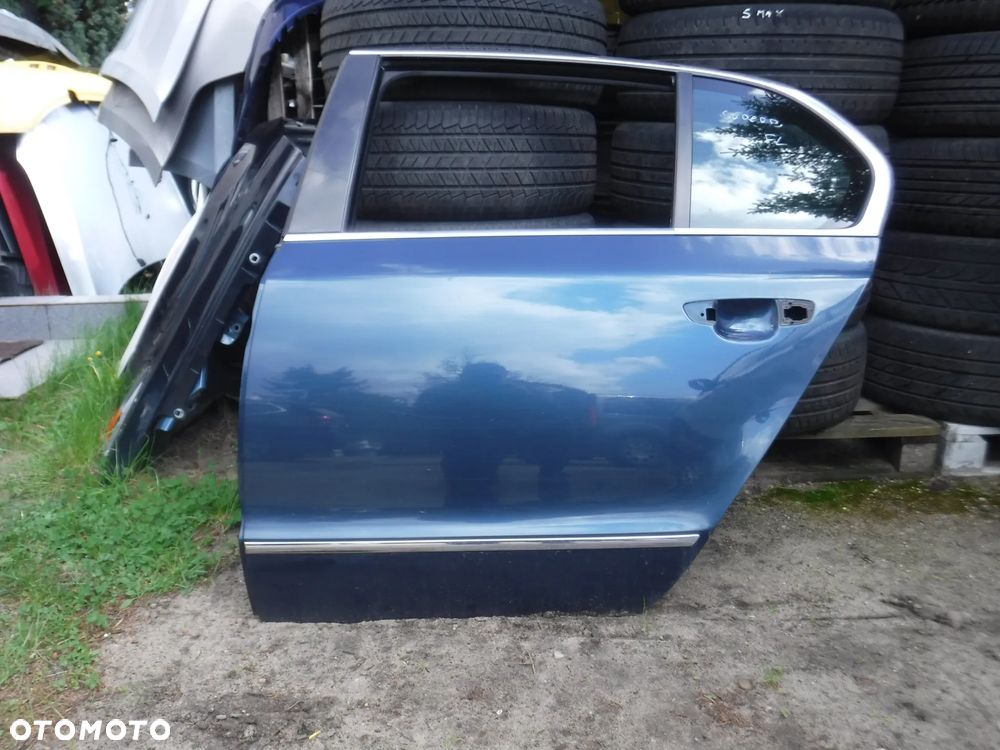 Skoda Superb II 2 LIFT FL 12-15 LW5Q F0F0 sedan liftback drzwi tyl lewe prawe HB szyba - 17