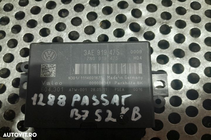 Modul senzori parcare 3AE919475 3AE919475 Volkswagen VW Passat B7 [20 - 2