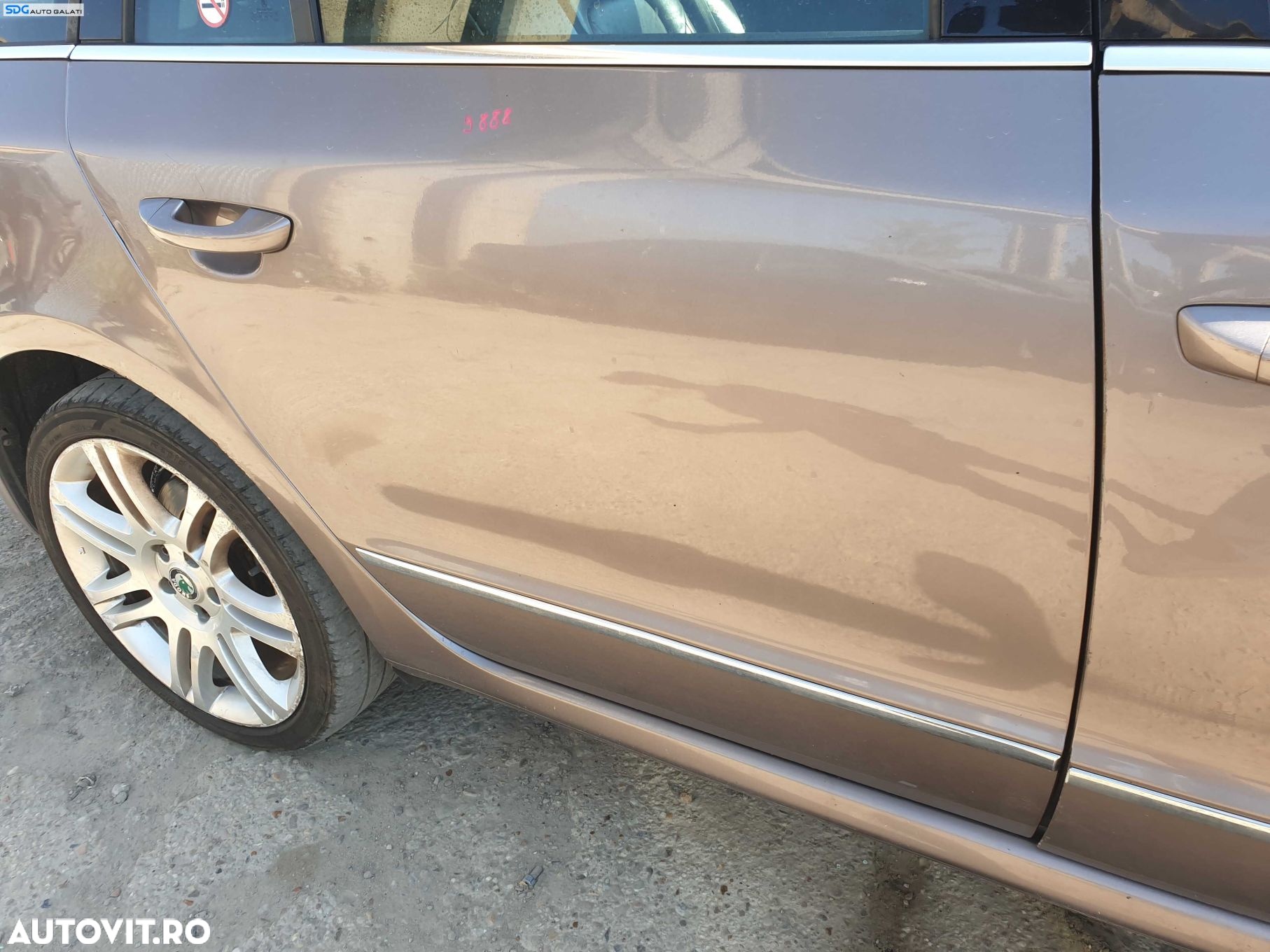 Usa Usi Portiera Portiere Dreapta Spate Dezechipata Skoda Superb 2 Break Combi 2008 - 2015 Culoare 9888 [K0048] - 4