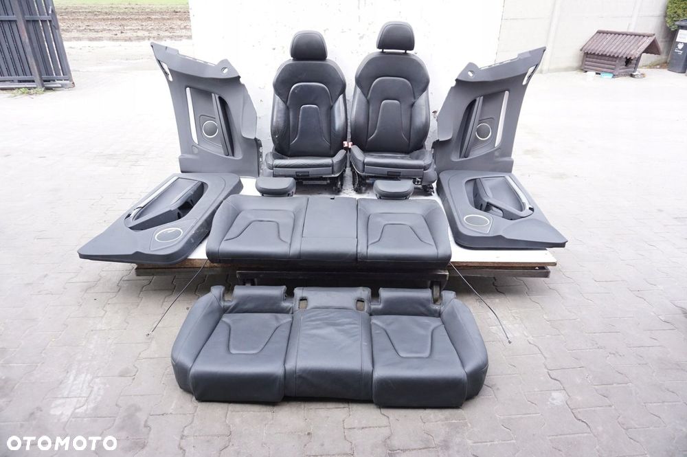 FOTELE SIEDZENIA SKÓRA EL GRZANE AUDI A5 8T COUPE - 1