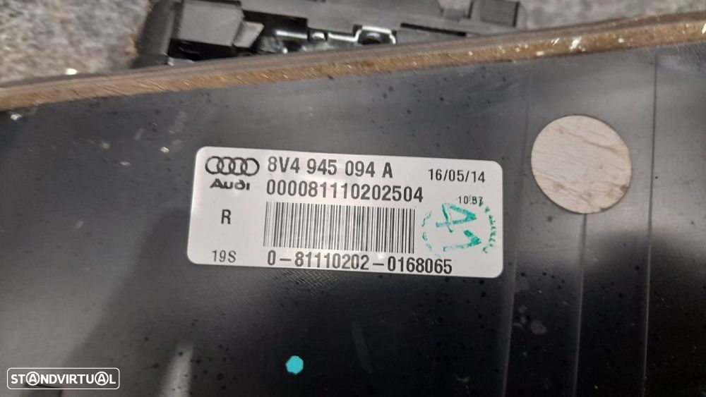 FAROLIM FAROLINS TRASEIRO TRÁS ORIGINAIS AUDI A3 S3 8V SPORTBACK 2013-2016 - 5