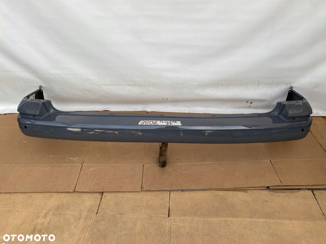 VW Transporter T6 15-zderzak tylny tył PDC PURE GREY wersja z KLAPĄ ORYG. - 1