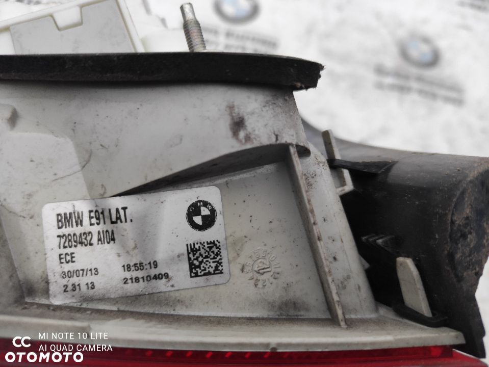 BMW E91 LCI Lifting Lampa Tylna Prawa Narożna LED stan bdb 7289432 - 4