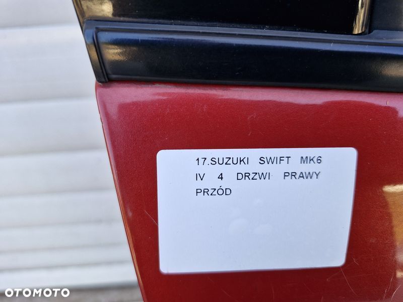 suzuki swift mk6 4 iv drzwi prawy przód prawe przednie - 4