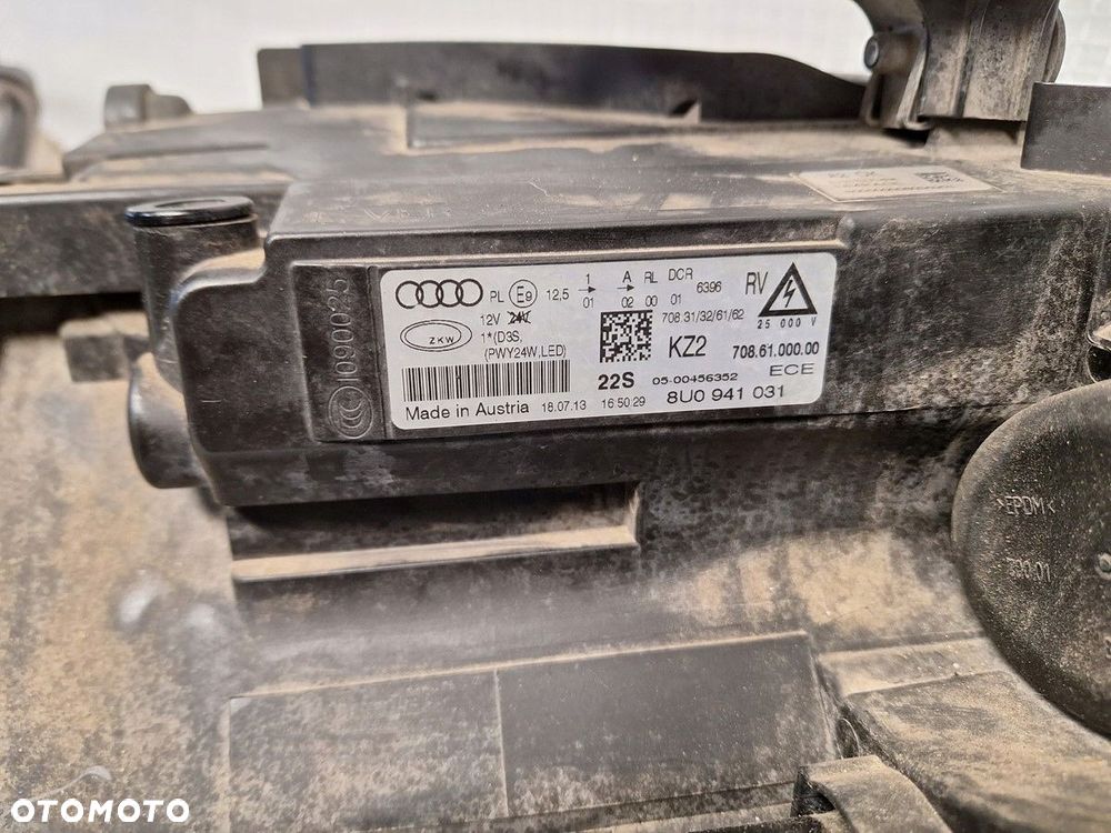audi q3 8u 8u0 2011- xenon lewy skretny 8u0941031 europa orginal demontaz - 6